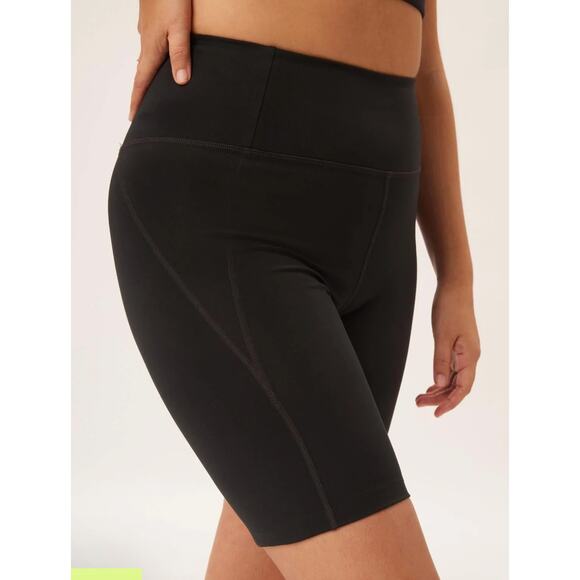 NWOT Girlfriend Collective Black High-Rise Bike Short 8.5" Small - Picture 3 of 9